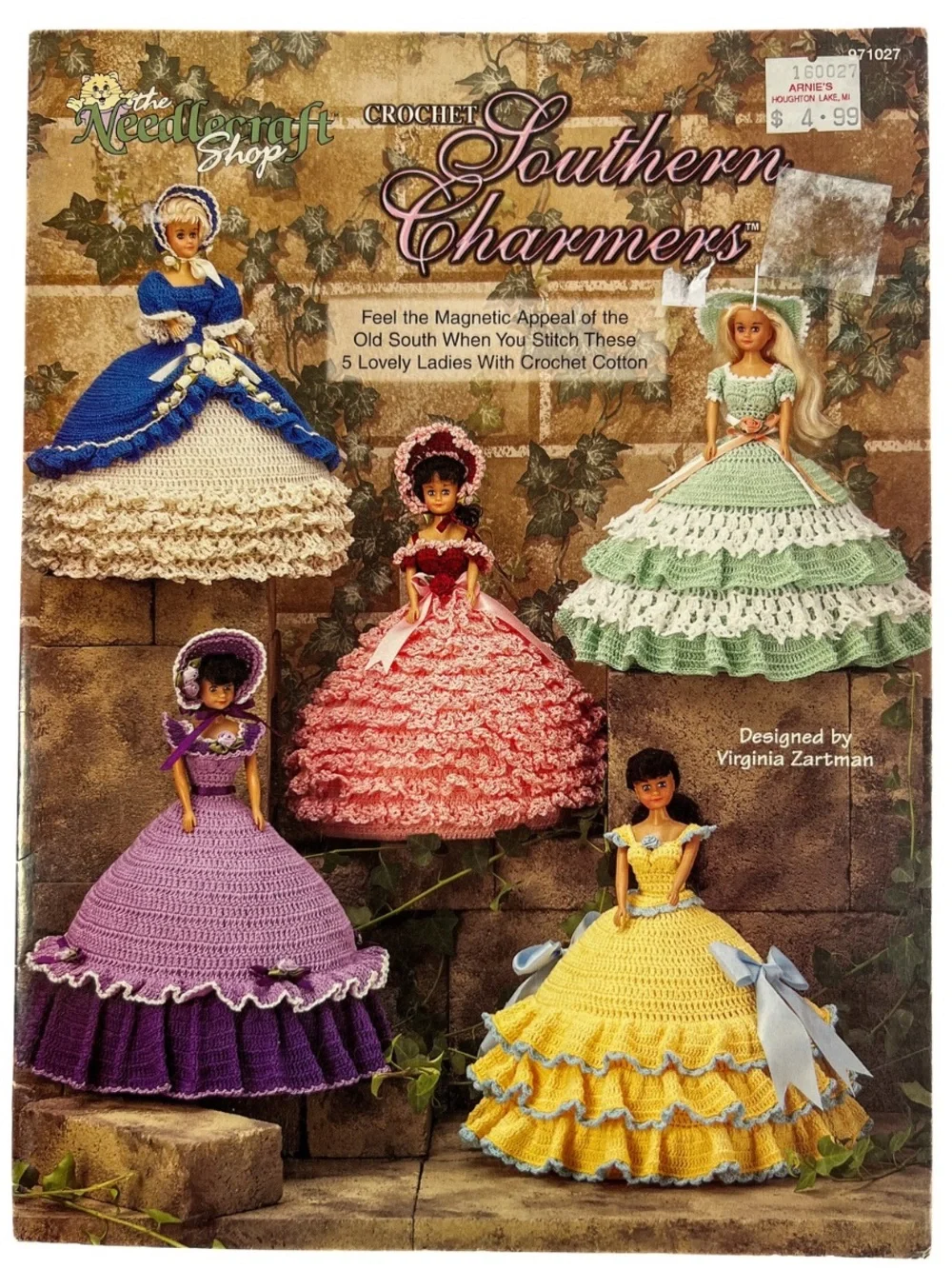 Southern Charmers Vintage Barbie Crochet Pattern Book Victorian Doll Dress 1998